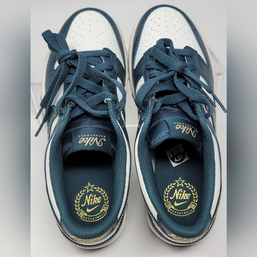 Nike Dunk Low GS Deep Jungle Youth Size 4.5Y Sneakers Shoes FB9109-301 New - Picture 10 of 11